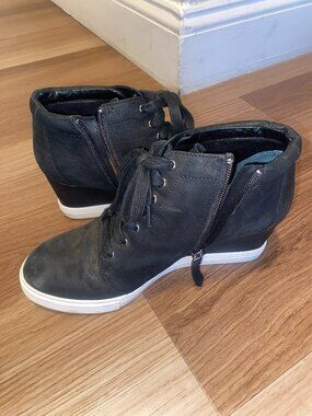 Caslon Black Lace Up Wedges